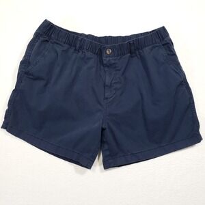 Bearbottom Chino Shorts Men XXL Navy Blue 5.5 Inseam Stretch Elastic Waist